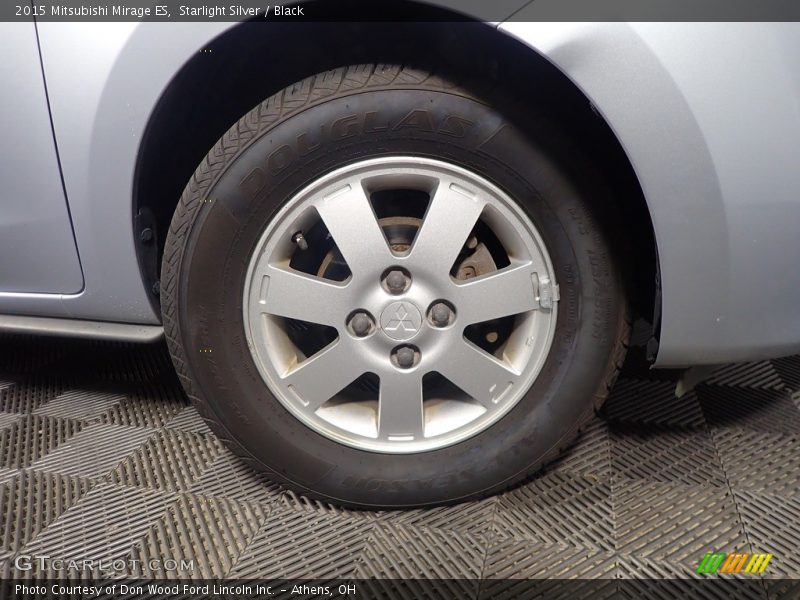 Starlight Silver / Black 2015 Mitsubishi Mirage ES