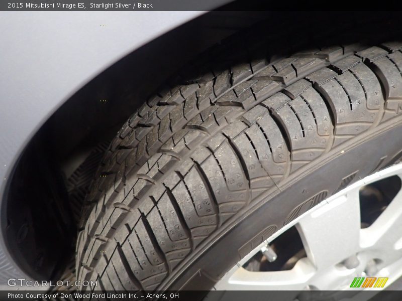 Starlight Silver / Black 2015 Mitsubishi Mirage ES