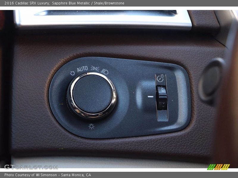 Sapphire Blue Metallic / Shale/Brownstone 2016 Cadillac SRX Luxury