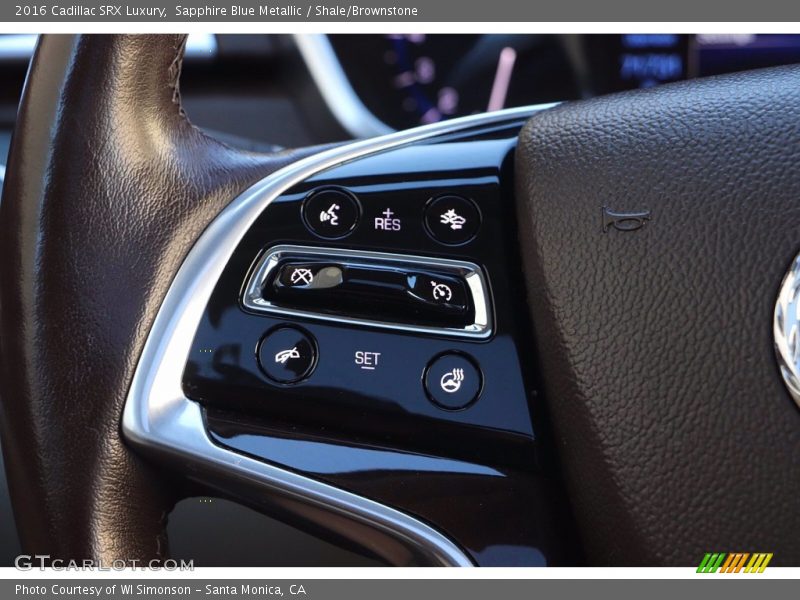 Sapphire Blue Metallic / Shale/Brownstone 2016 Cadillac SRX Luxury