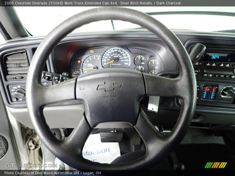 Silver Birch Metallic / Dark Charcoal 2006 Chevrolet Silverado 2500HD Work Truck Extended Cab 4x4