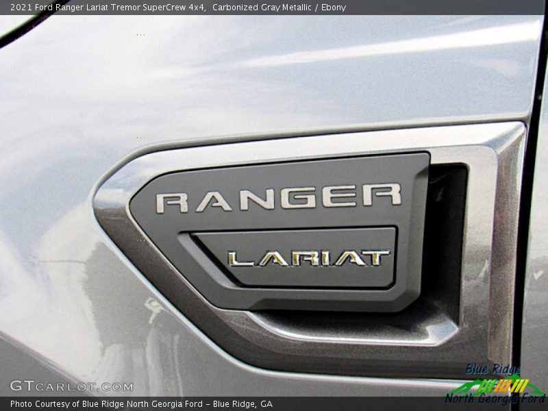 Carbonized Gray Metallic / Ebony 2021 Ford Ranger Lariat Tremor SuperCrew 4x4