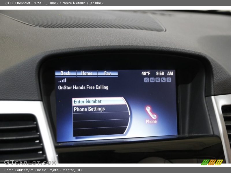 Black Granite Metallic / Jet Black 2013 Chevrolet Cruze LT