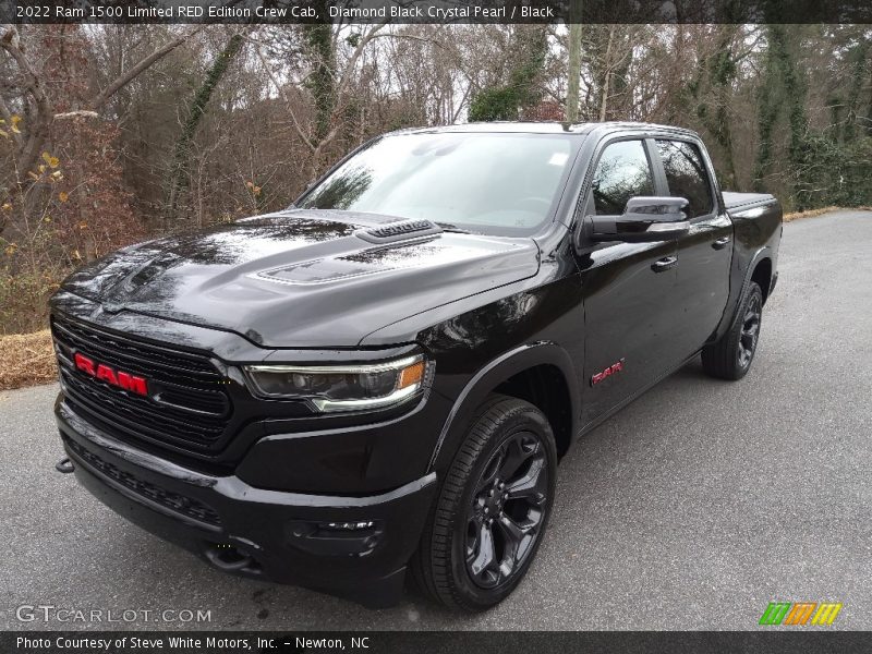 Diamond Black Crystal Pearl / Black 2022 Ram 1500 Limited RED Edition Crew Cab