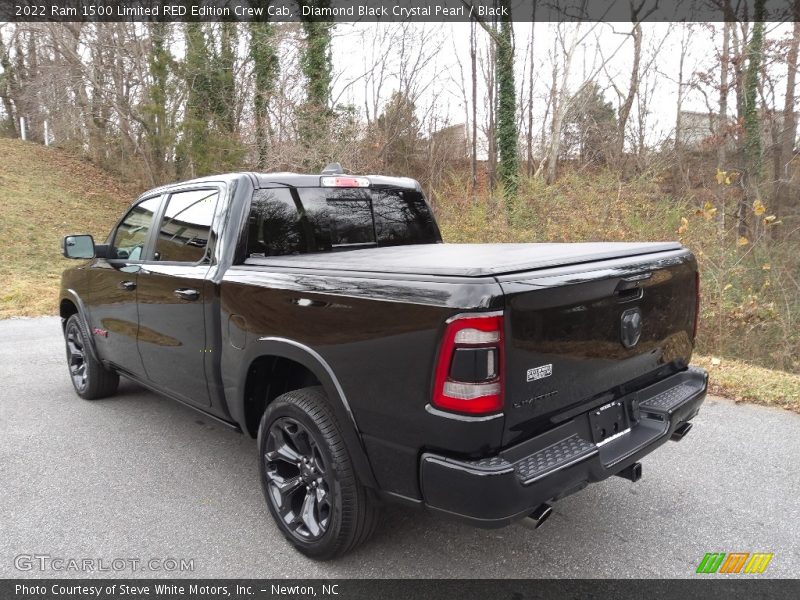 Diamond Black Crystal Pearl / Black 2022 Ram 1500 Limited RED Edition Crew Cab