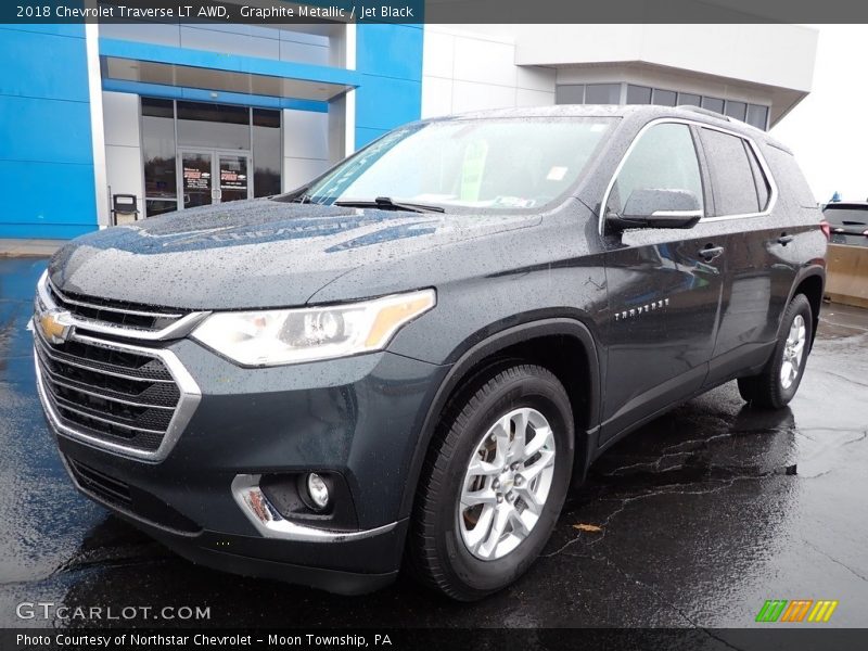 Graphite Metallic / Jet Black 2018 Chevrolet Traverse LT AWD