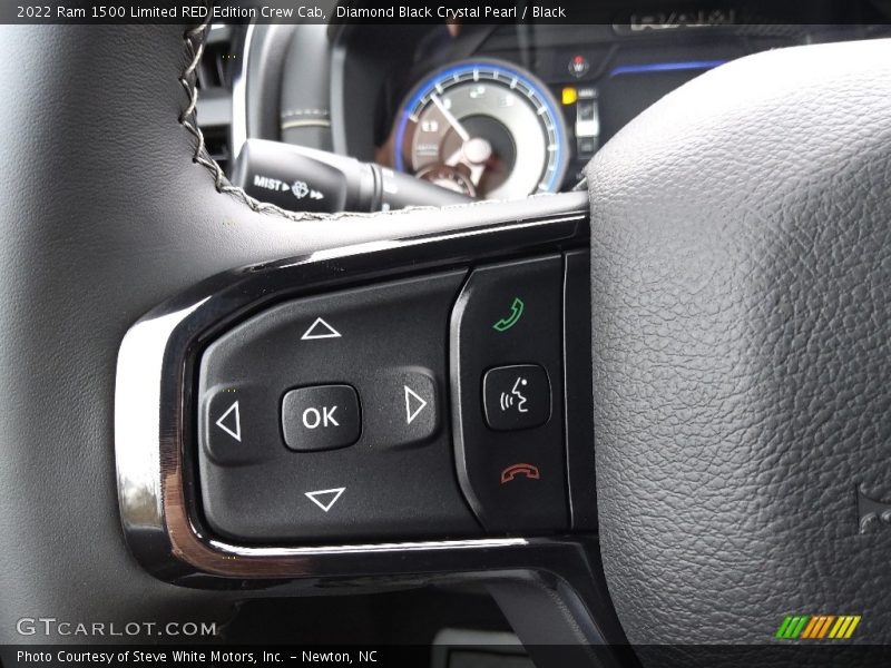  2022 1500 Limited RED Edition Crew Cab Steering Wheel