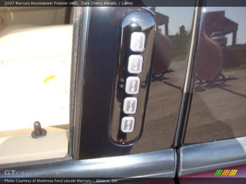 Dark Cherry Metallic / Camel 2007 Mercury Mountaineer Premier AWD
