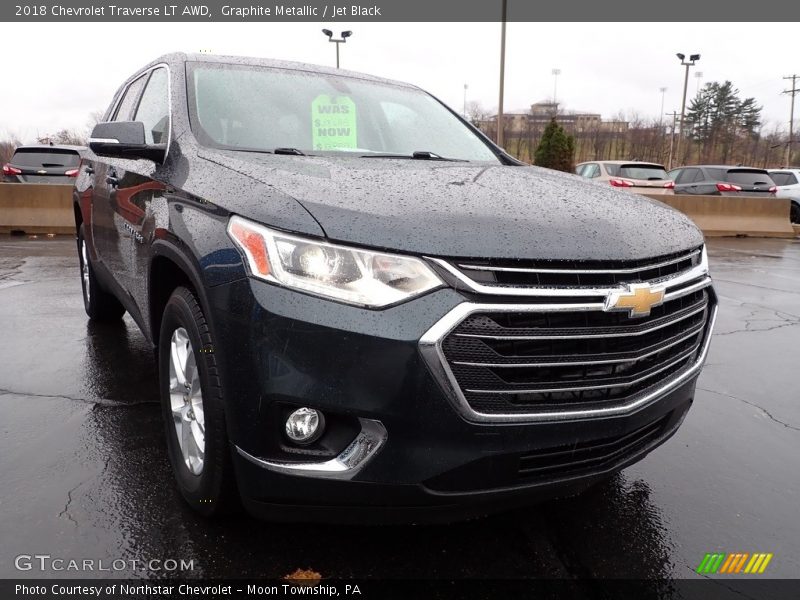 Graphite Metallic / Jet Black 2018 Chevrolet Traverse LT AWD