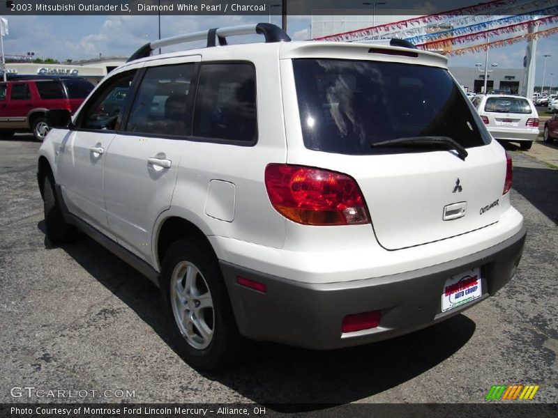 Diamond White Pearl / Charcoal 2003 Mitsubishi Outlander LS