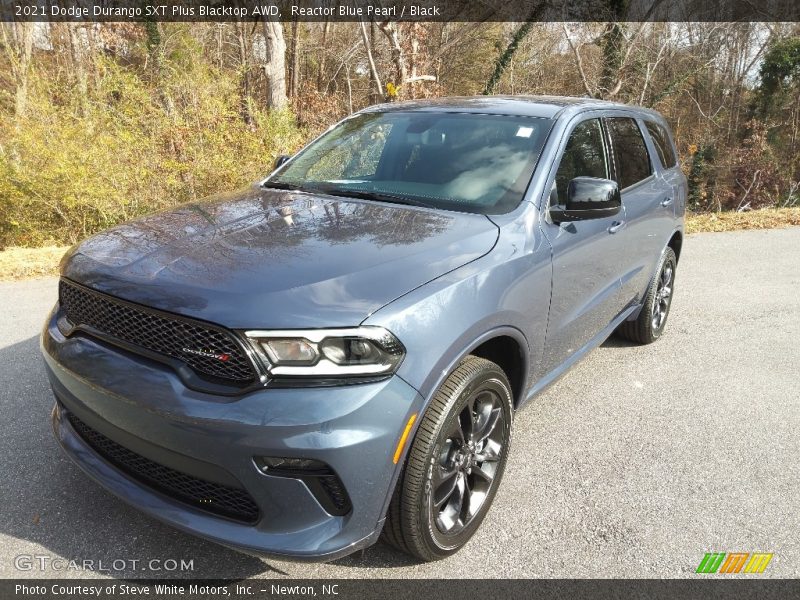 Reactor Blue Pearl / Black 2021 Dodge Durango SXT Plus Blacktop AWD