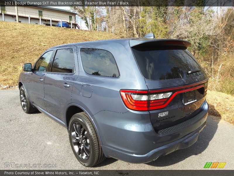 Reactor Blue Pearl / Black 2021 Dodge Durango SXT Plus Blacktop AWD