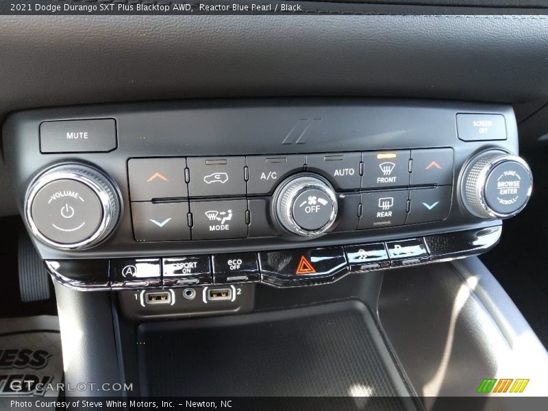 Reactor Blue Pearl / Black 2021 Dodge Durango SXT Plus Blacktop AWD