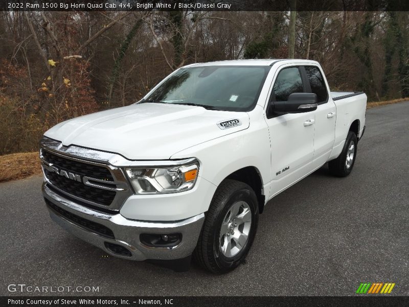 Bright White / Black/Diesel Gray 2022 Ram 1500 Big Horn Quad Cab 4x4