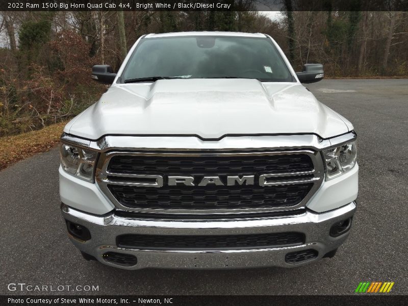 Bright White / Black/Diesel Gray 2022 Ram 1500 Big Horn Quad Cab 4x4