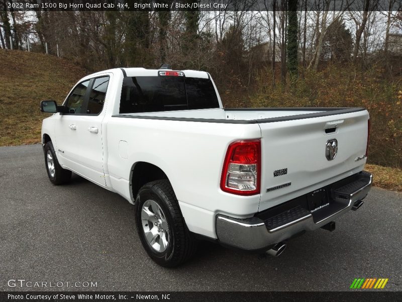 Bright White / Black/Diesel Gray 2022 Ram 1500 Big Horn Quad Cab 4x4