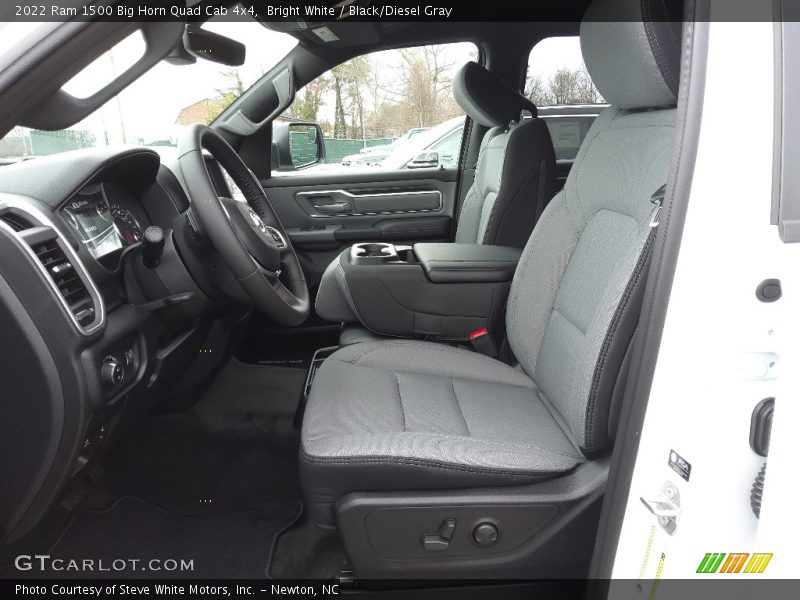 Front Seat of 2022 1500 Big Horn Quad Cab 4x4