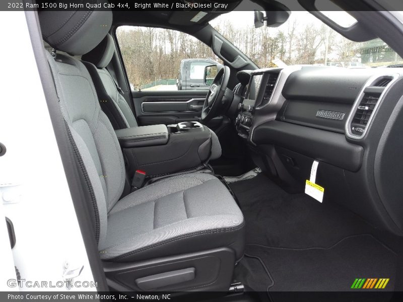 Bright White / Black/Diesel Gray 2022 Ram 1500 Big Horn Quad Cab 4x4