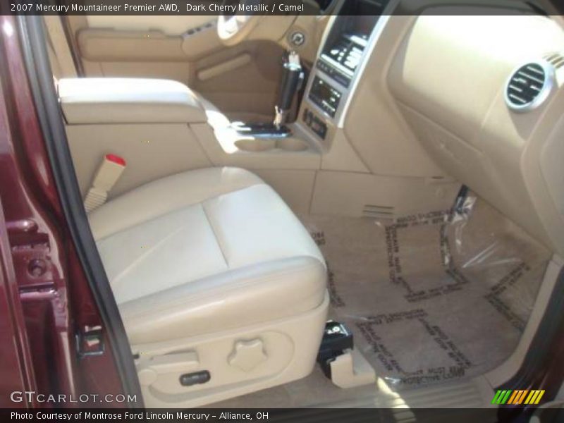 Dark Cherry Metallic / Camel 2007 Mercury Mountaineer Premier AWD