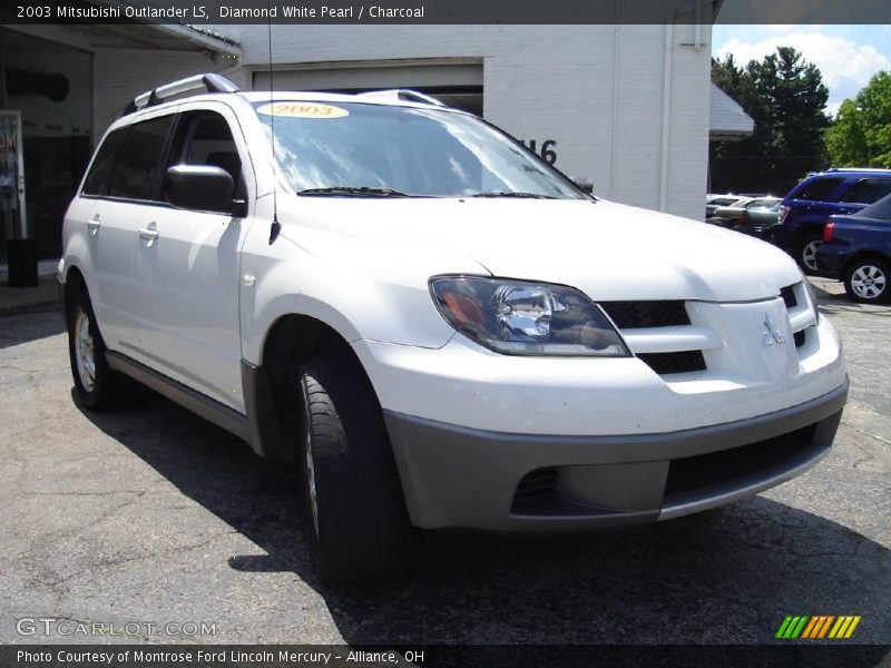 Diamond White Pearl / Charcoal 2003 Mitsubishi Outlander LS