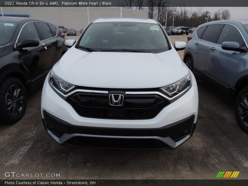 Platinum White Pearl / Black 2022 Honda CR-V EX-L AWD