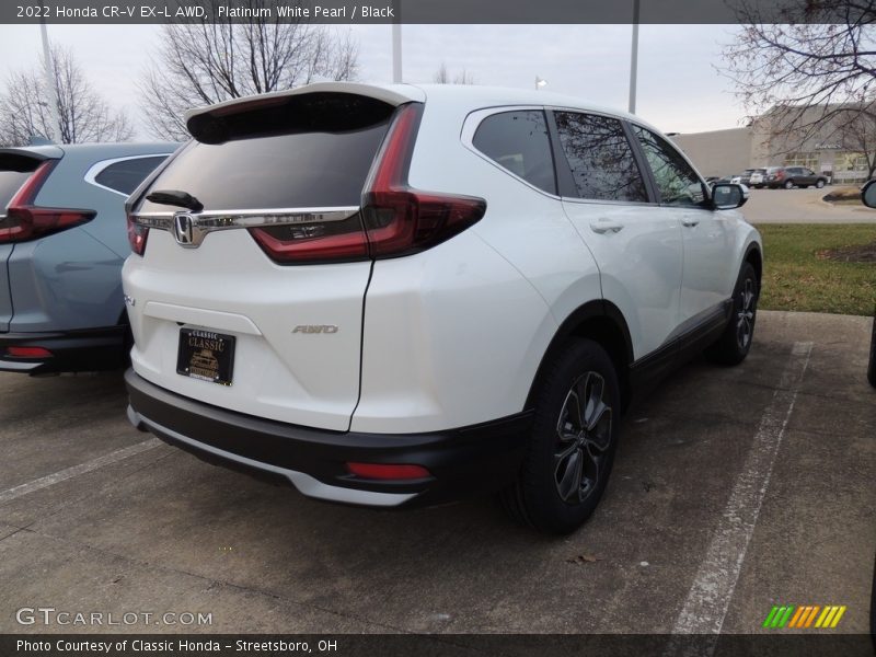 Platinum White Pearl / Black 2022 Honda CR-V EX-L AWD