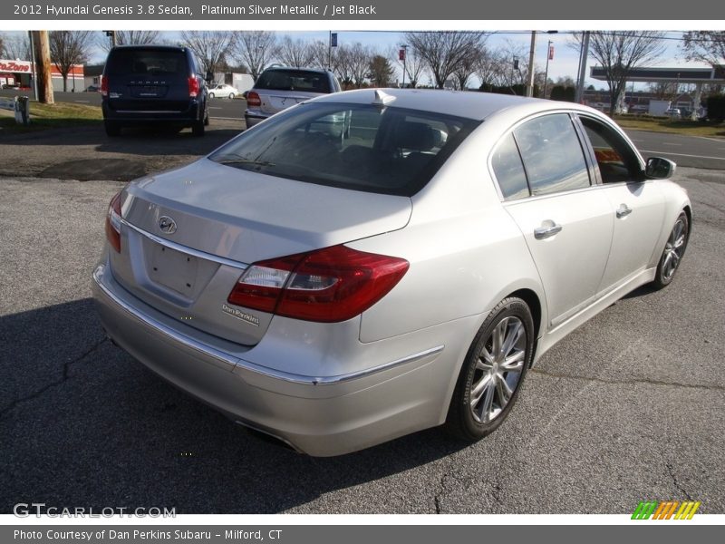 Platinum Silver Metallic / Jet Black 2012 Hyundai Genesis 3.8 Sedan