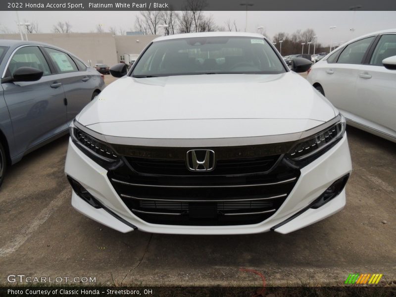 Platinum White Pearl / Black 2022 Honda Accord Sport