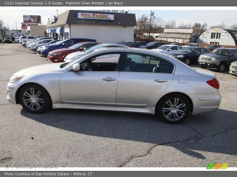 Platinum Silver Metallic / Jet Black 2012 Hyundai Genesis 3.8 Sedan