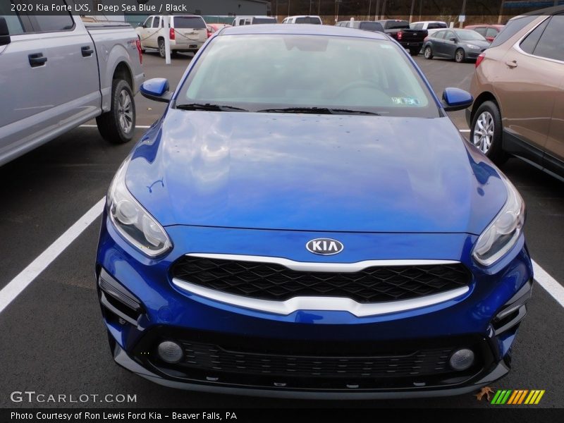 Deep Sea Blue / Black 2020 Kia Forte LXS