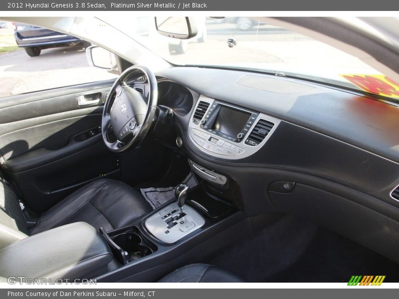 Platinum Silver Metallic / Jet Black 2012 Hyundai Genesis 3.8 Sedan