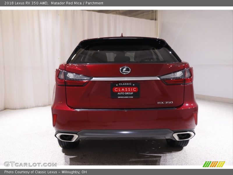 Matador Red Mica / Parchment 2018 Lexus RX 350 AWD