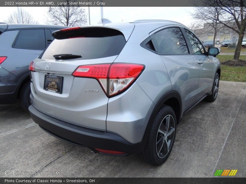 Lunar Silver Metallic / Gray 2022 Honda HR-V EX AWD