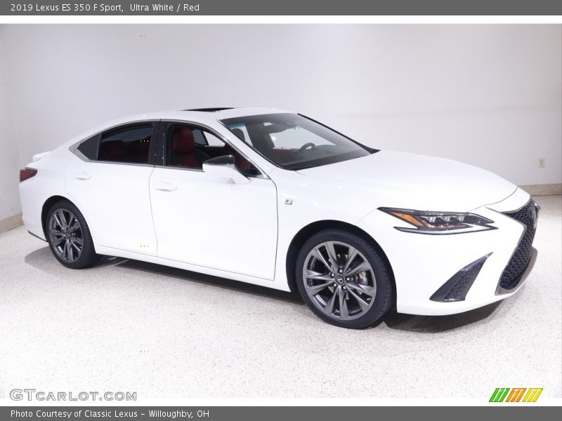 Ultra White / Red 2019 Lexus ES 350 F Sport