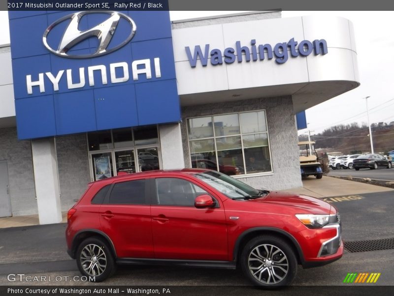 Rally Red / Black 2017 Mitsubishi Outlander Sport SE