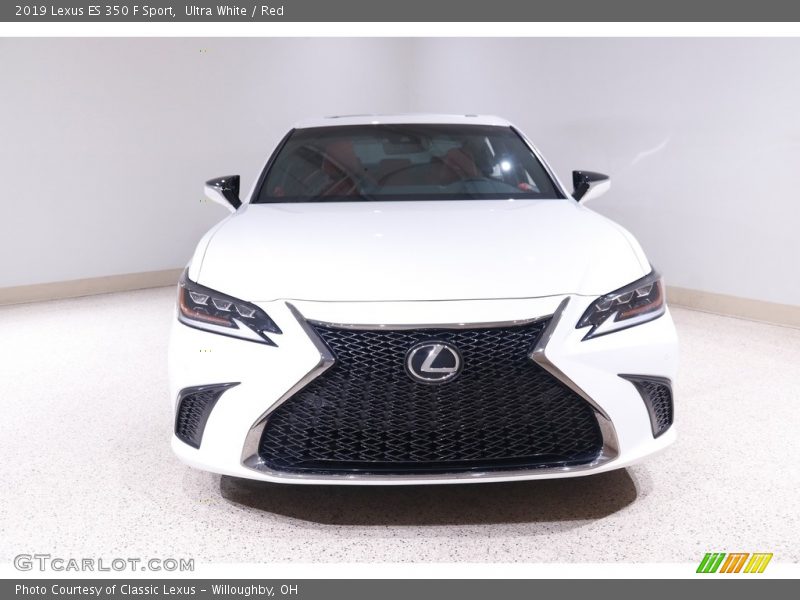 Ultra White / Red 2019 Lexus ES 350 F Sport