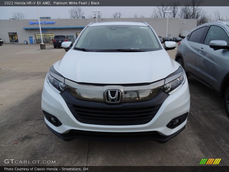 Platinum White Pearl / Black 2022 Honda HR-V EX AWD