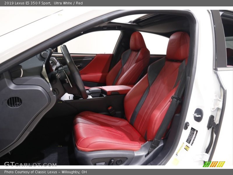 Ultra White / Red 2019 Lexus ES 350 F Sport