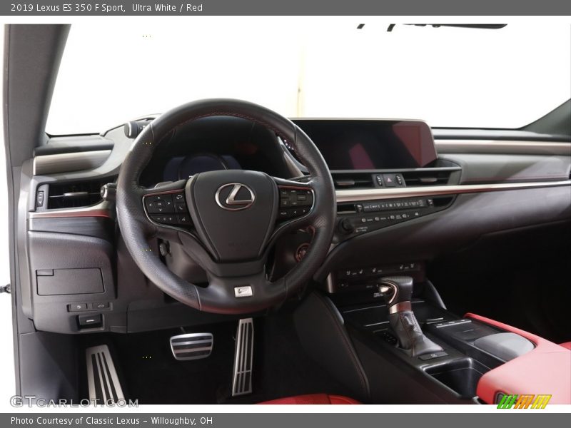 Ultra White / Red 2019 Lexus ES 350 F Sport