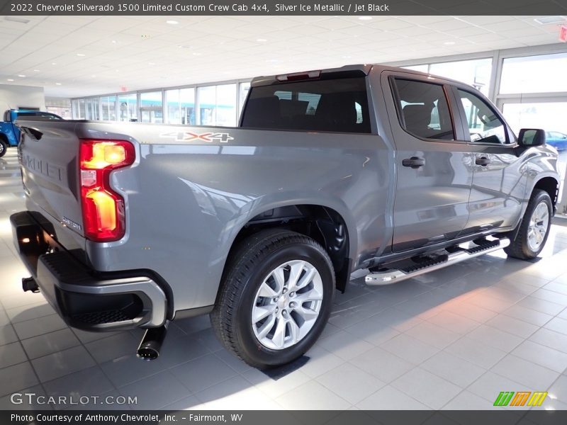 Silver Ice Metallic / Jet Black 2022 Chevrolet Silverado 1500 Limited Custom Crew Cab 4x4