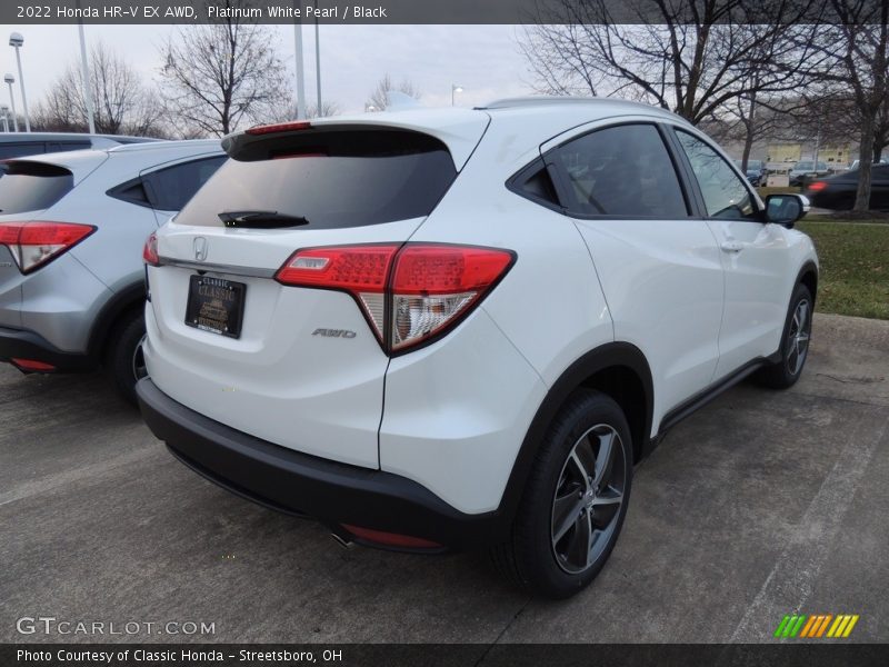 Platinum White Pearl / Black 2022 Honda HR-V EX AWD