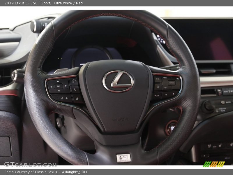 Ultra White / Red 2019 Lexus ES 350 F Sport