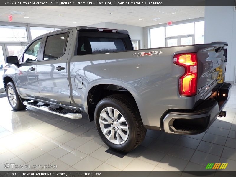 Silver Ice Metallic / Jet Black 2022 Chevrolet Silverado 1500 Limited Custom Crew Cab 4x4