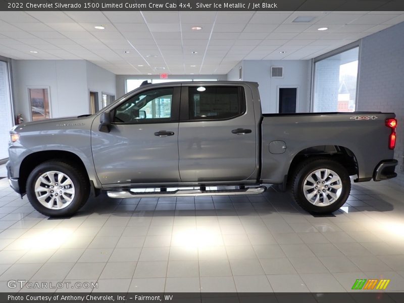 Silver Ice Metallic / Jet Black 2022 Chevrolet Silverado 1500 Limited Custom Crew Cab 4x4