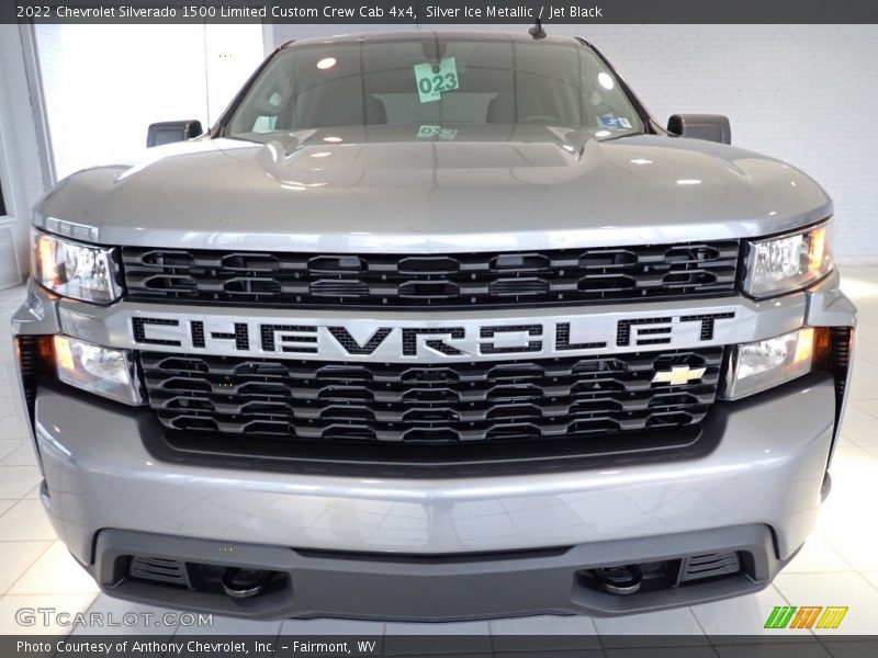 Silver Ice Metallic / Jet Black 2022 Chevrolet Silverado 1500 Limited Custom Crew Cab 4x4