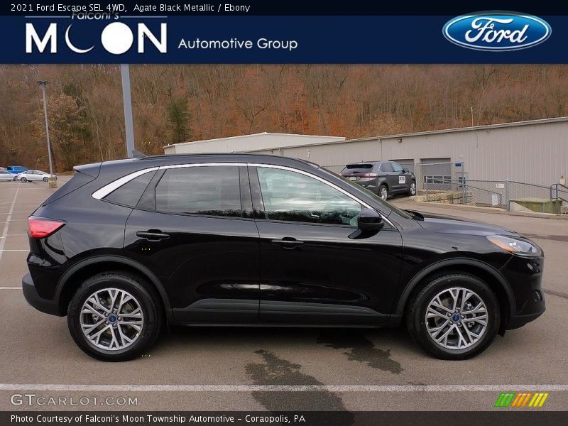 Agate Black Metallic / Ebony 2021 Ford Escape SEL 4WD