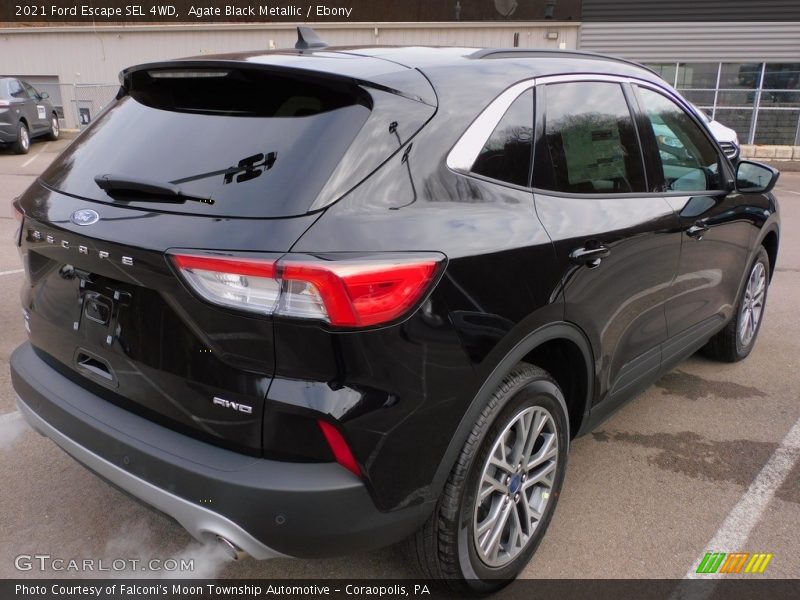 Agate Black Metallic / Ebony 2021 Ford Escape SEL 4WD
