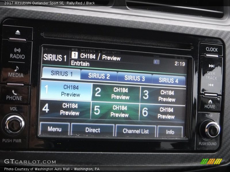 Rally Red / Black 2017 Mitsubishi Outlander Sport SE