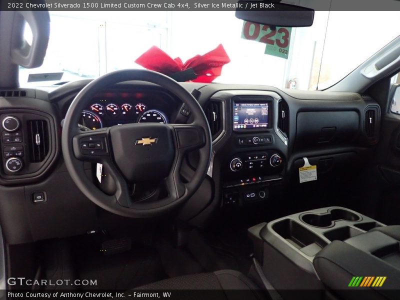 Silver Ice Metallic / Jet Black 2022 Chevrolet Silverado 1500 Limited Custom Crew Cab 4x4