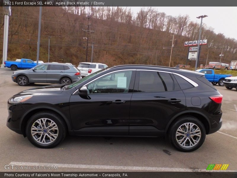 Agate Black Metallic / Ebony 2021 Ford Escape SEL 4WD